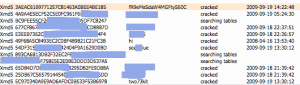 Cracked md5 hashes